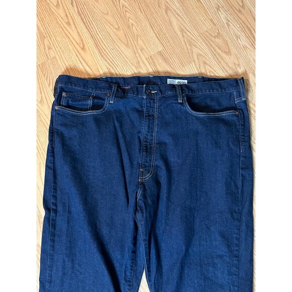 Cremeieux‎ Mens Premium Denim Jeans 46x30 Straight Fit Dark Wash - Picture 2 of 5